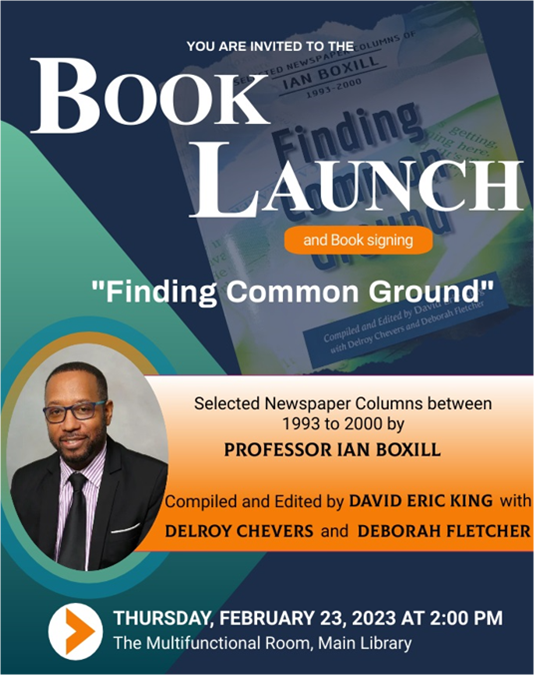 Professor Ian Boxill Book Launch and Book Signing