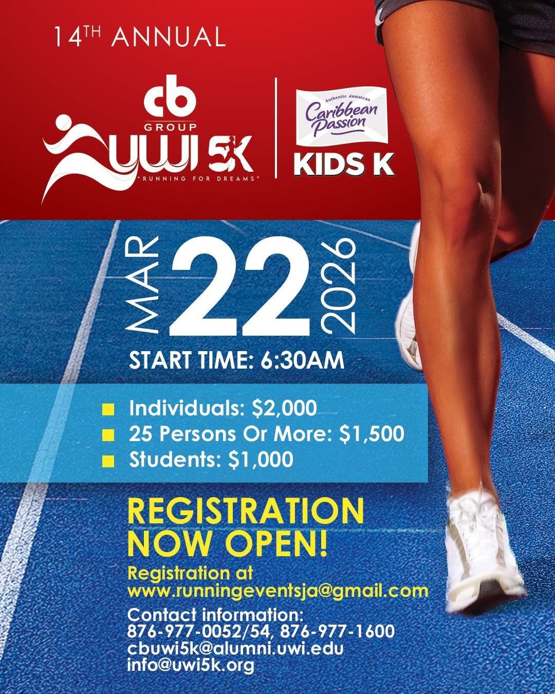 Register for the CB Group UWI 5K