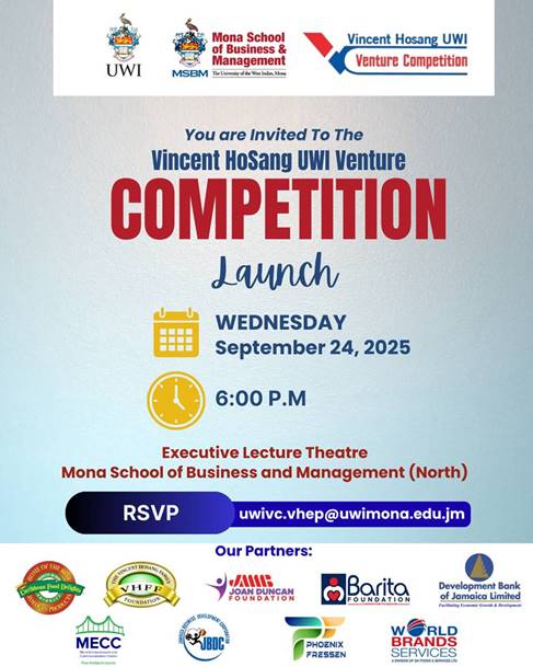 Vincent HoSang UWI Venture Competition Launch