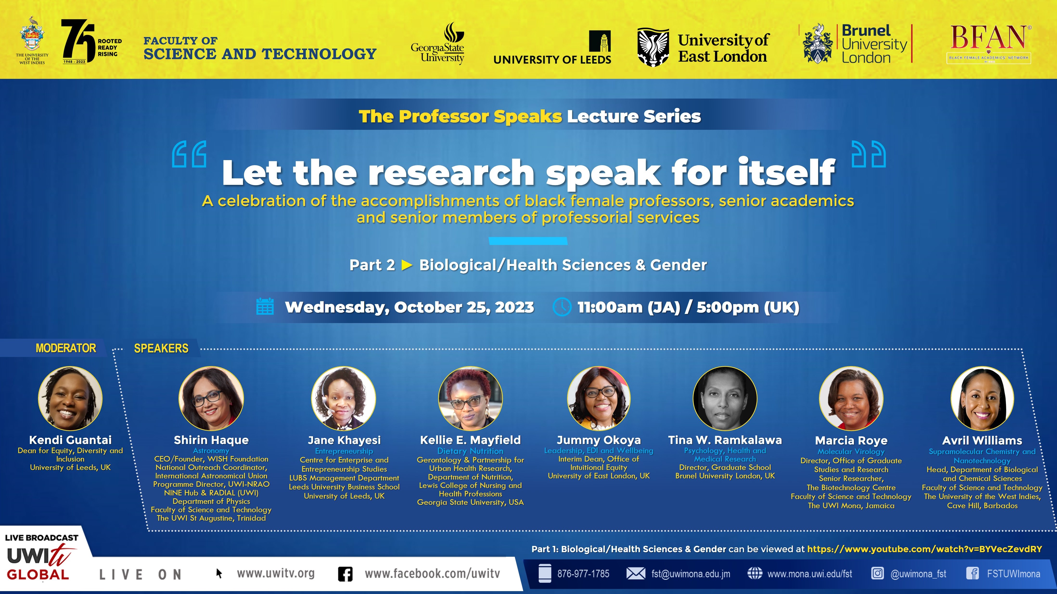 Let the Research Speak for Itself: Celebrating the Accomplishments of Female Professors and Senior Female Academics_Part 2