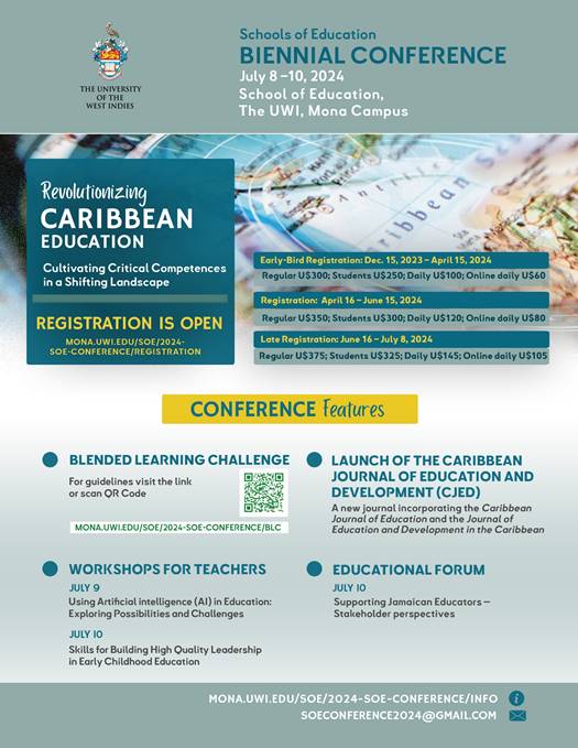 The UWI, Schools of Education Biennial Conference featuring the Blended Learning Challenge 2024 