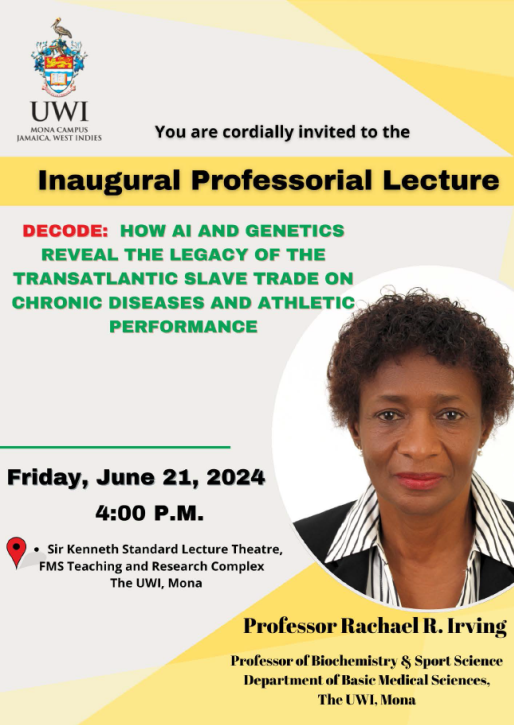 Inaugural Professorial Lecture - How AI and Genetics Reveal the Legacy of the Transatlantic Slave Trade on Chronic Diseases and Athletic Performance 