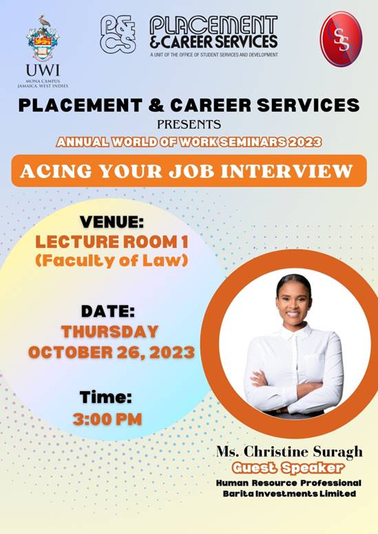 Placement & Career Services Annual World of Work Seminars 2023 | Acing Your Job Interview