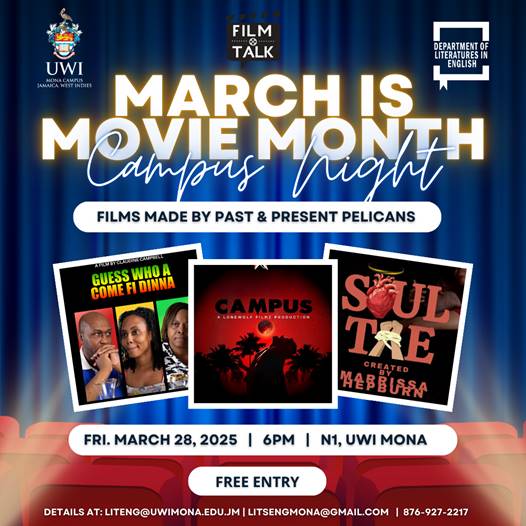 March is Movie Month - Campus Night | Films Made by Past & Present Pelicans 